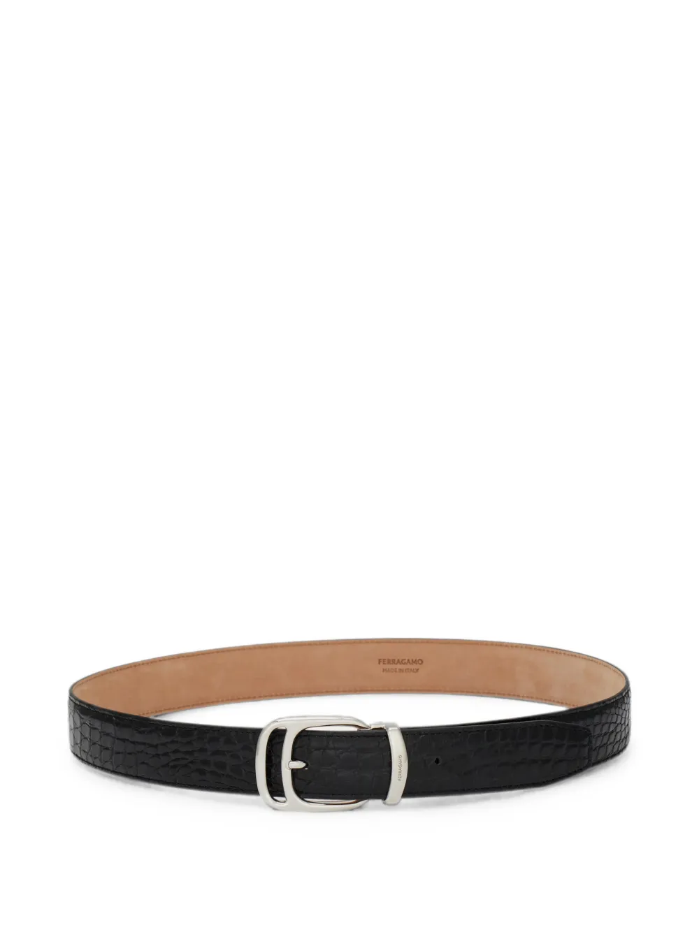 Ferragamo adjustable belt - Schwarz
