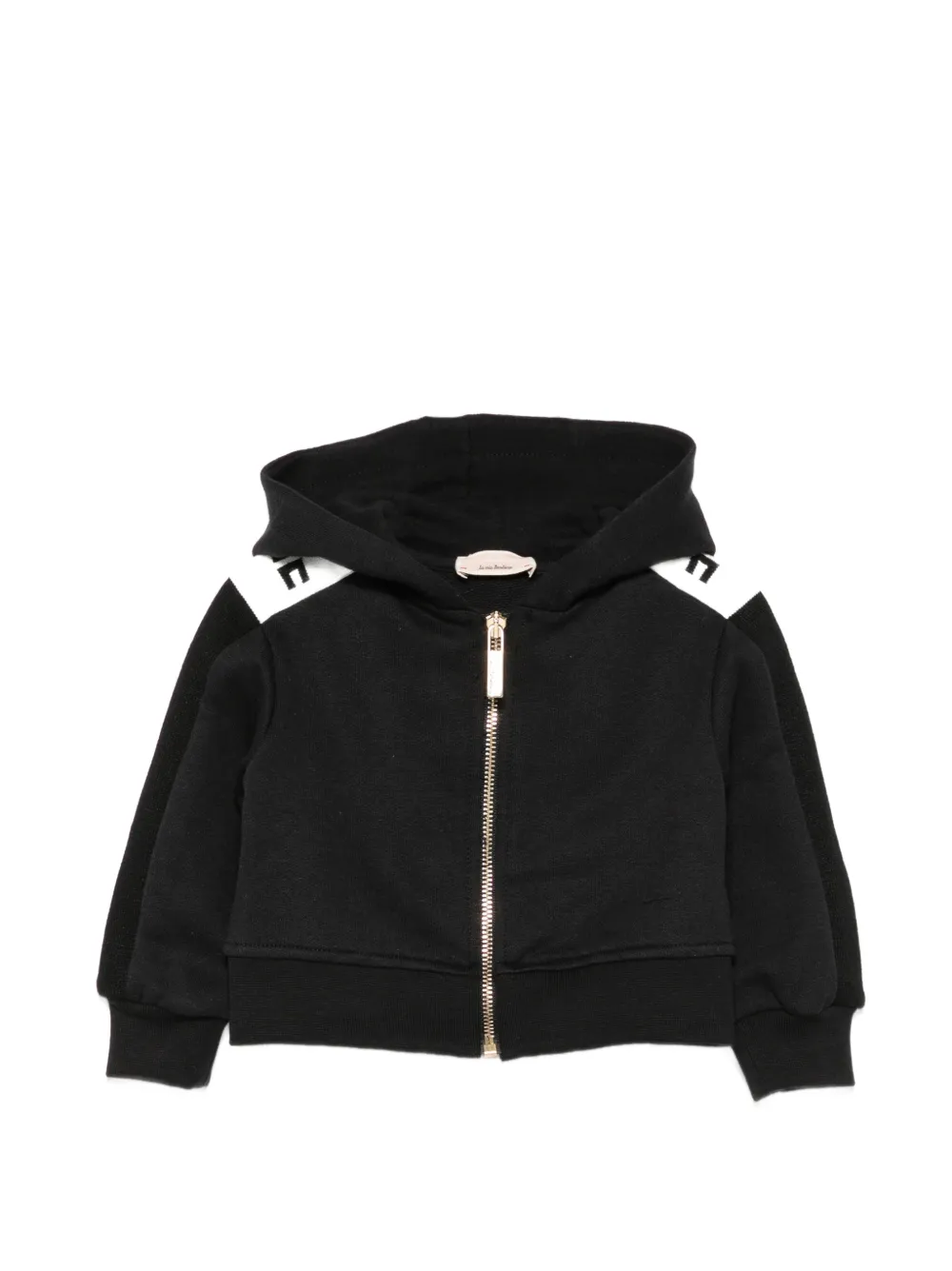 Elisabetta Franchi La Mia Bambina zip-up hoodie - Nero
