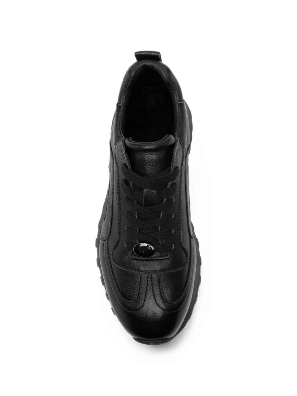 LINDA BAUMANN panelled ridged-sole sneakers Zwart