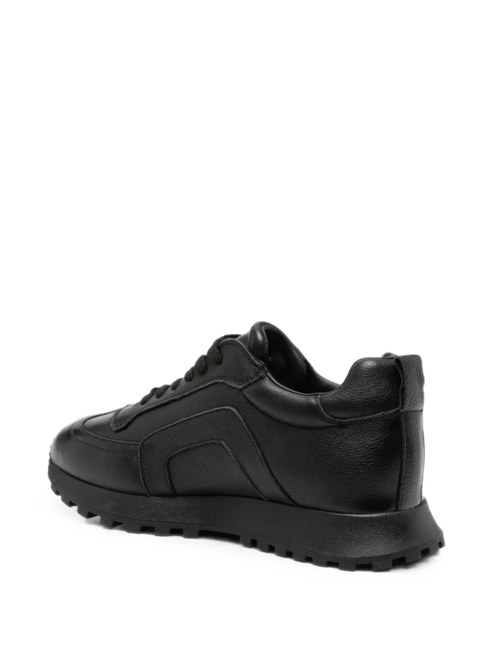 LINDA BAUMANN panelled ridged-sole sneakers Zwart
