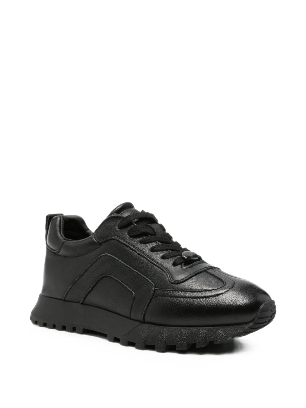 LINDA BAUMANN panelled ridged-sole sneakers Zwart