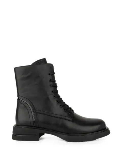 LINDA BAUMANN lace-up leather ankle boots
