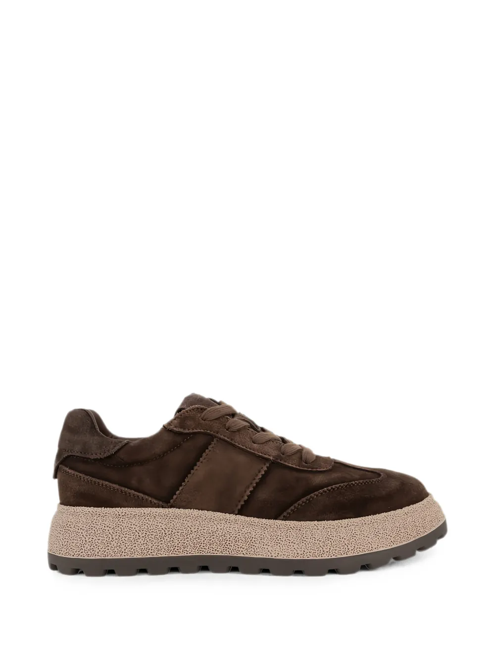 Linda Baumann Suede Platform Sneakers In Multi