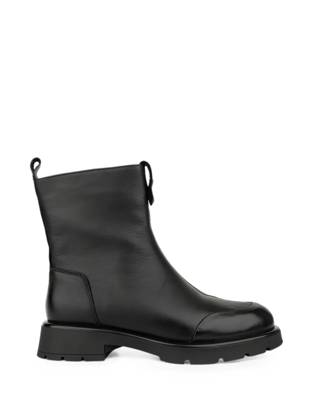 LINDA BAUMANN zip-up ankle boots Zwart