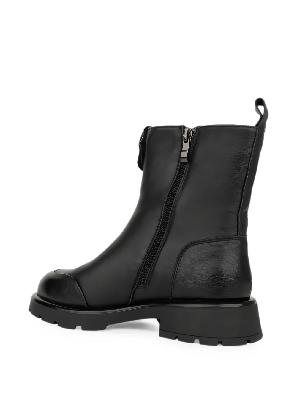 LINDA BAUMANN zip-up ankle boots Zwart