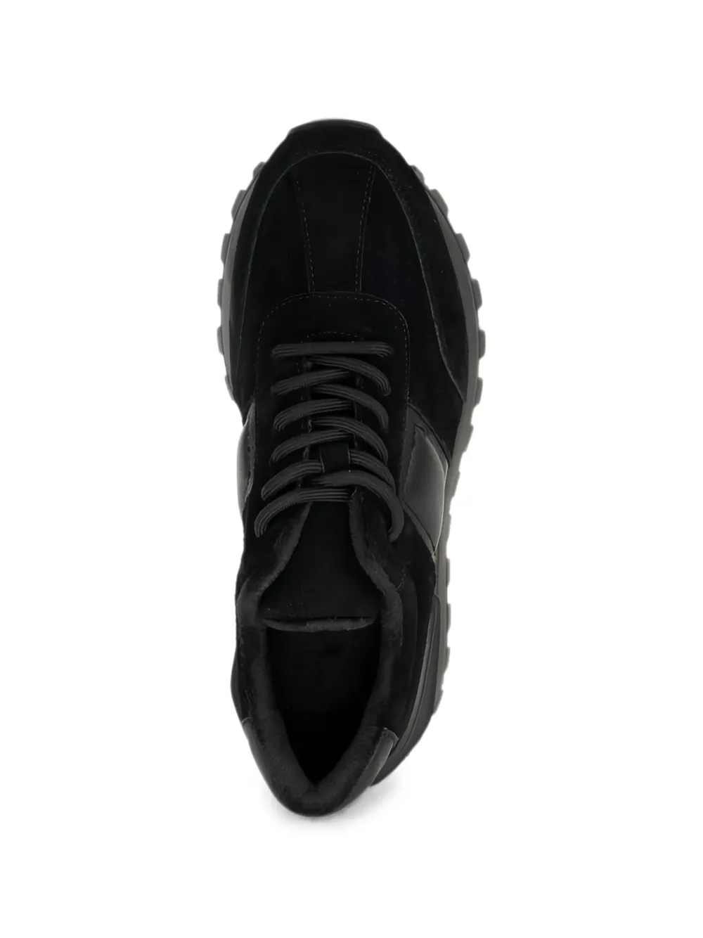 LINDA BAUMANN panelled chunky sneakers Zwart