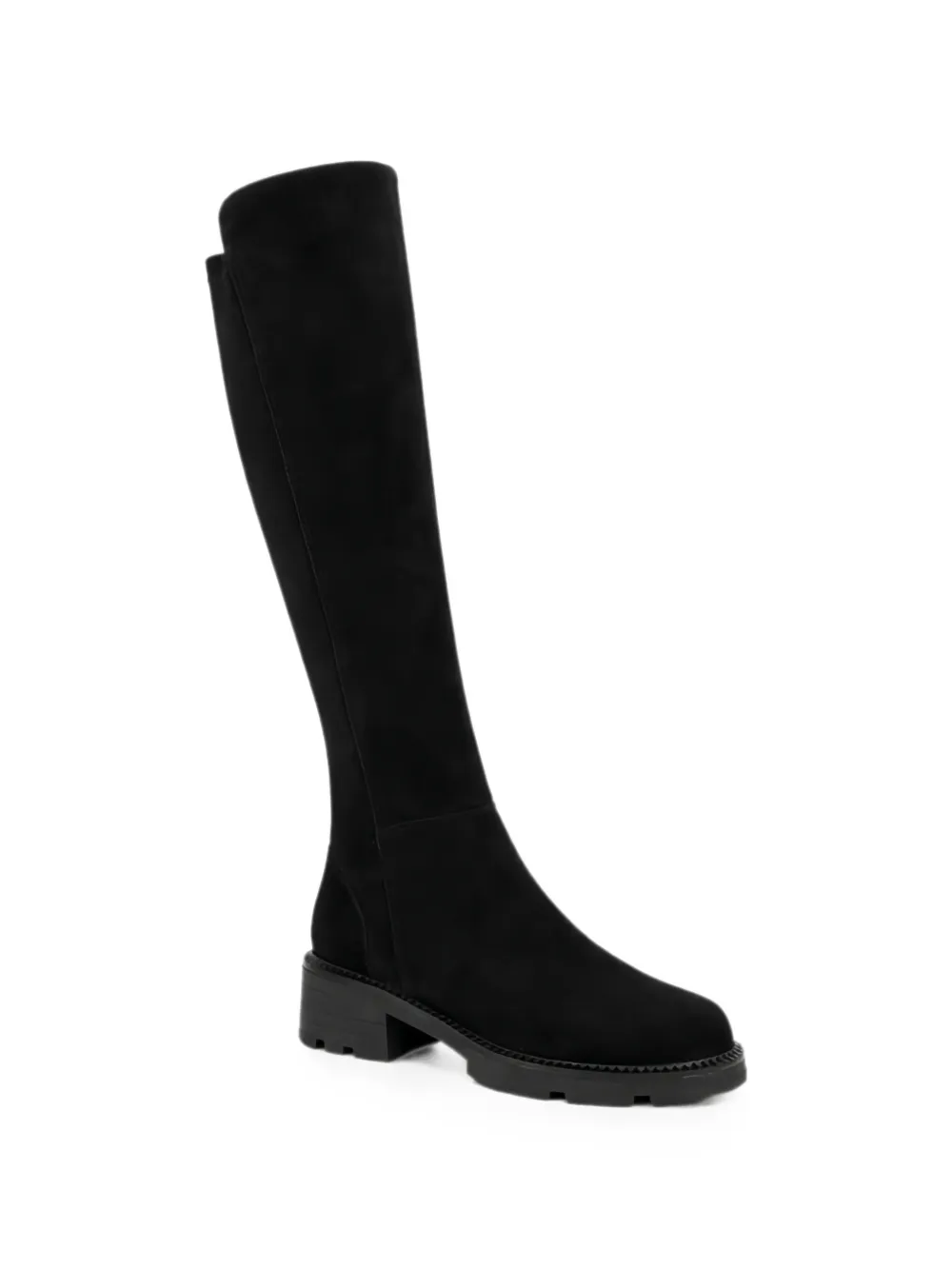 LINDA BAUMANN knee-high lug-sole boots Zwart
