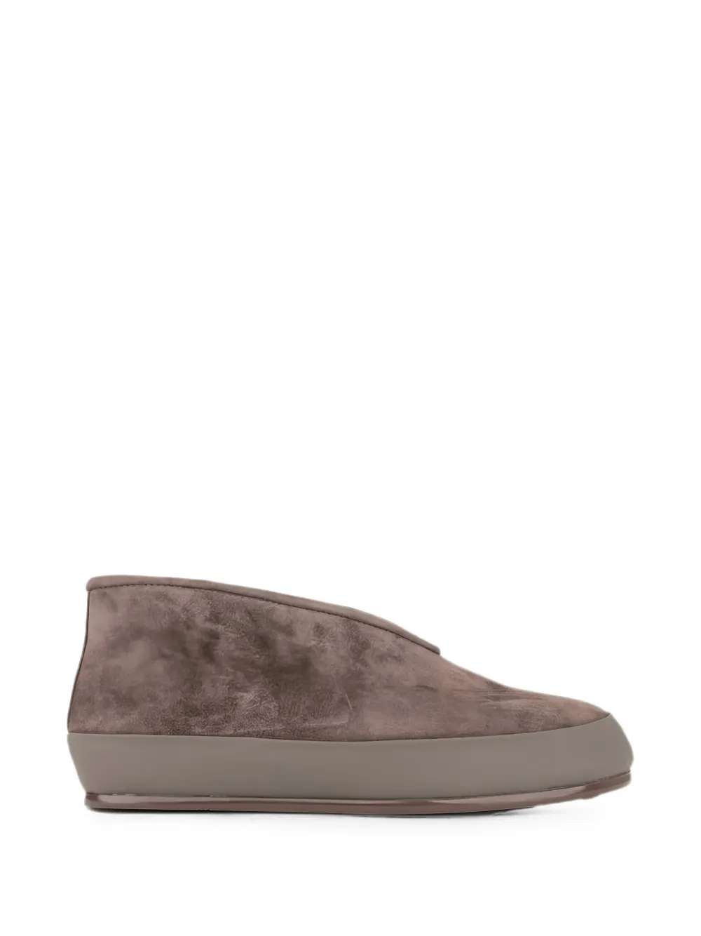 LINDA BAUMANN suede slip-on sneakers - Braun