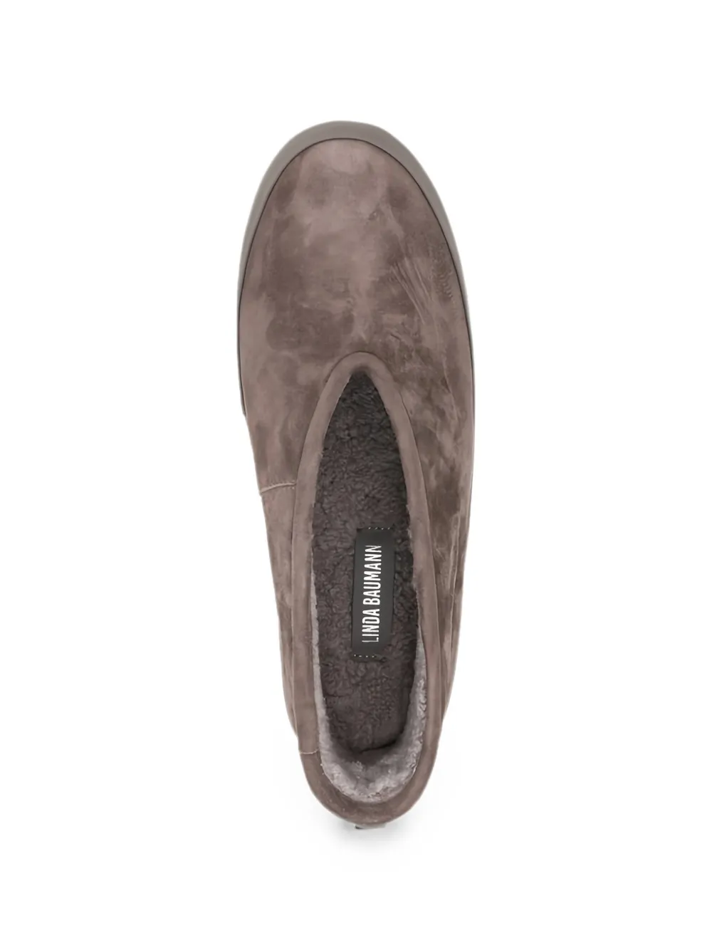 LINDA BAUMANN suede slip-on sneakers Bruin