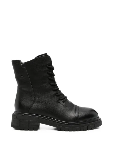LINDA BAUMANN lace-up lug-sole boots