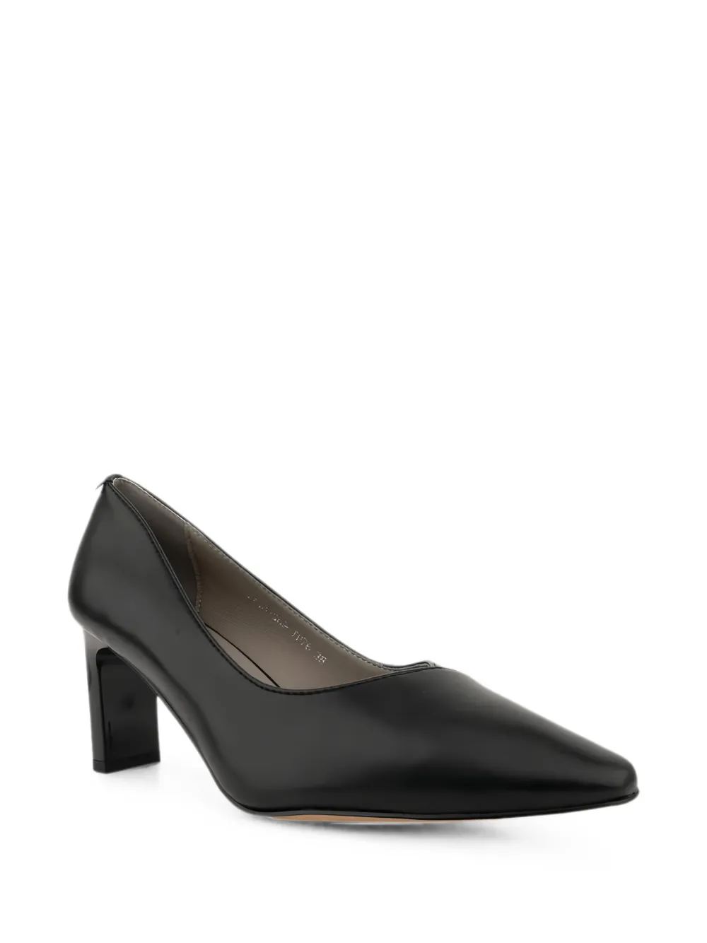 LINDA BAUMANN pointed-toe block-heel pumps Zwart