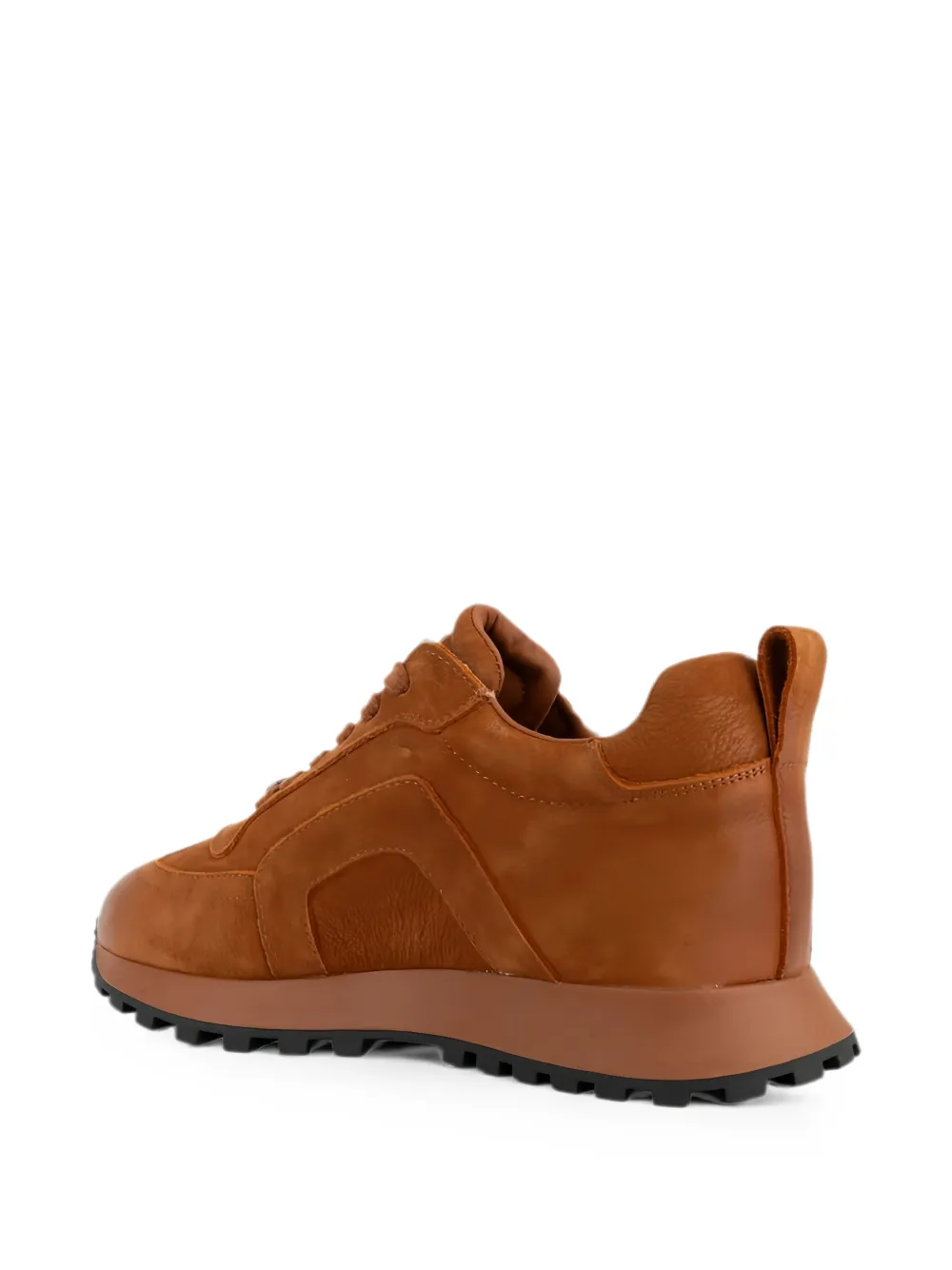 LINDA BAUMANN panelled leather sneakers Bruin