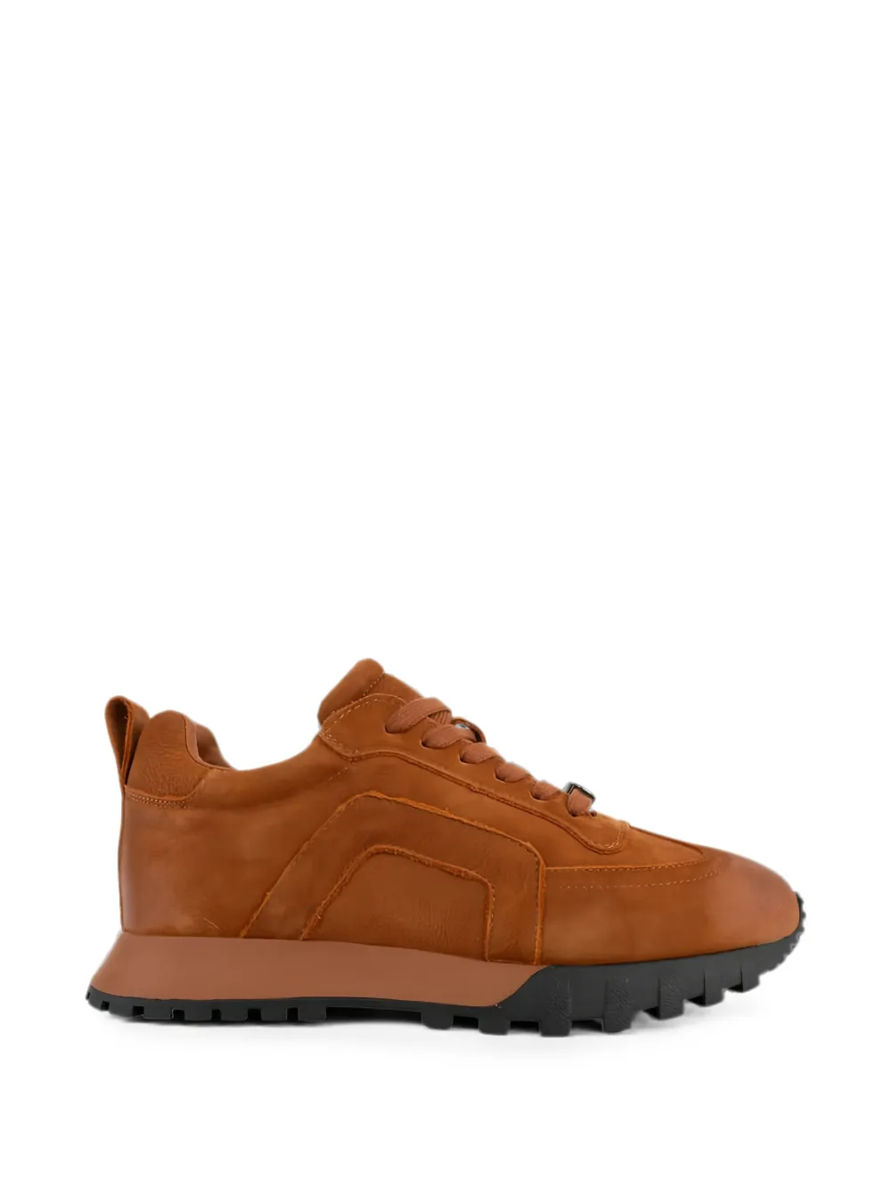 Linda Baumann Panelled Leather Sneakers In Multi