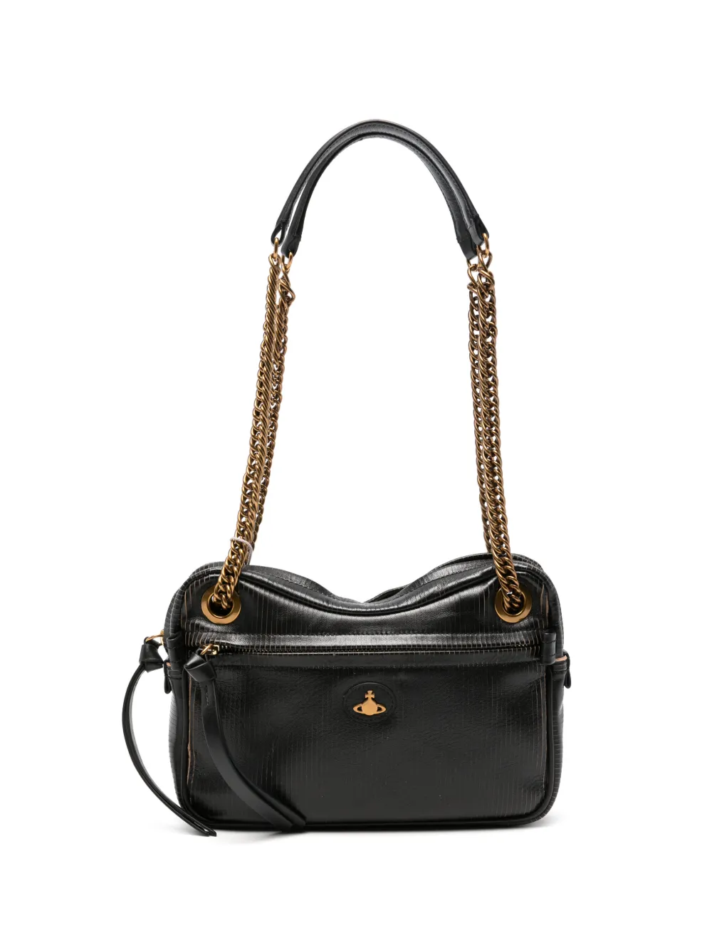 Vivienne Westwood medium Dolce Orb-plaque chain-strap tote bag - Nero