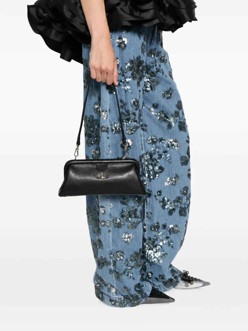 Vivienne Westwood Jane shopper met Orb-plakkaat Zwart