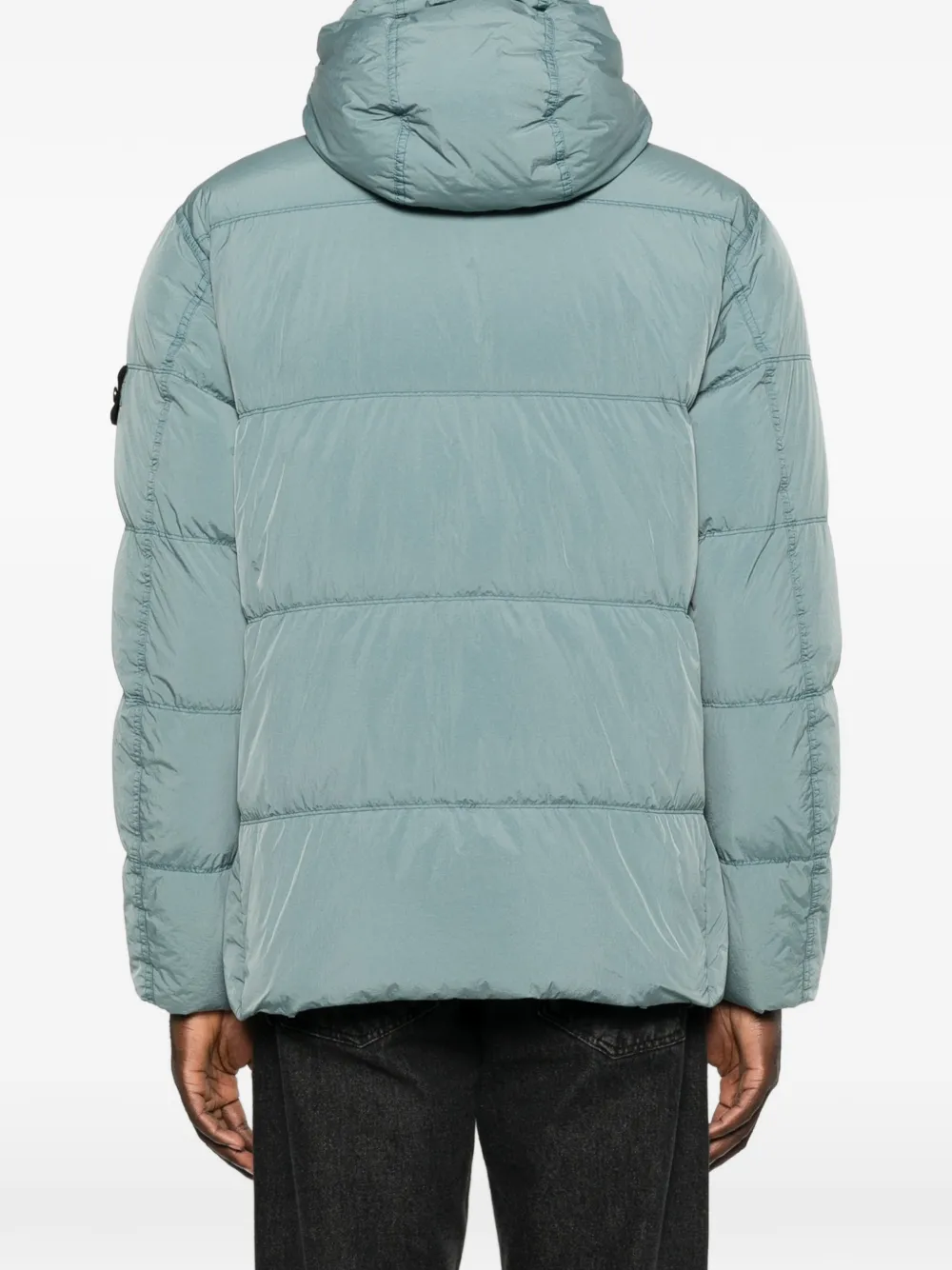 Stone Island 4100037 Reps NY jack met gekreukt effect Blauw