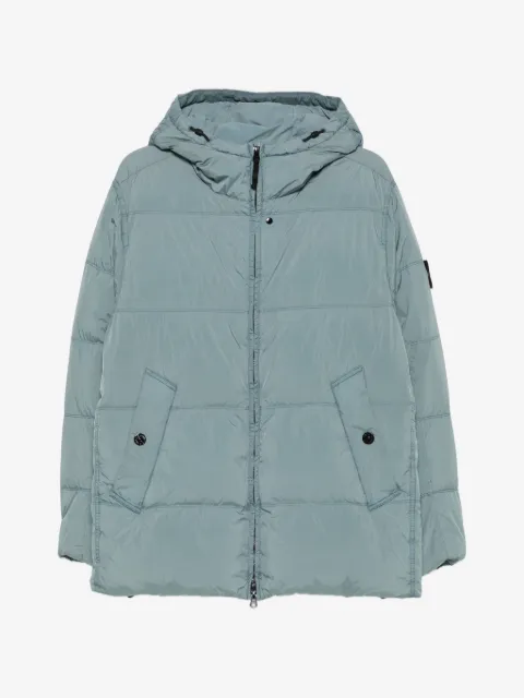 Stone Island quilted hooded jacket