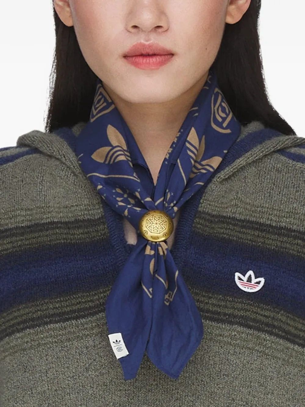 adidas x Edison Chen Clot Ring bandana Blauw
