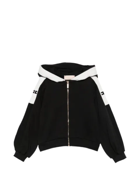 Elisabetta Franchi La Mia Bambina logo-print zip-up hoodie