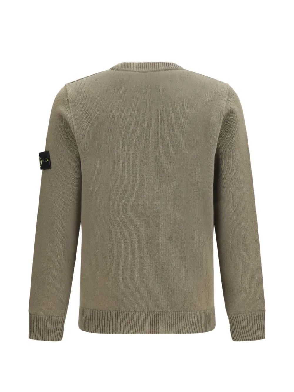 Stone Island 5100072 lamswollen trui Groen