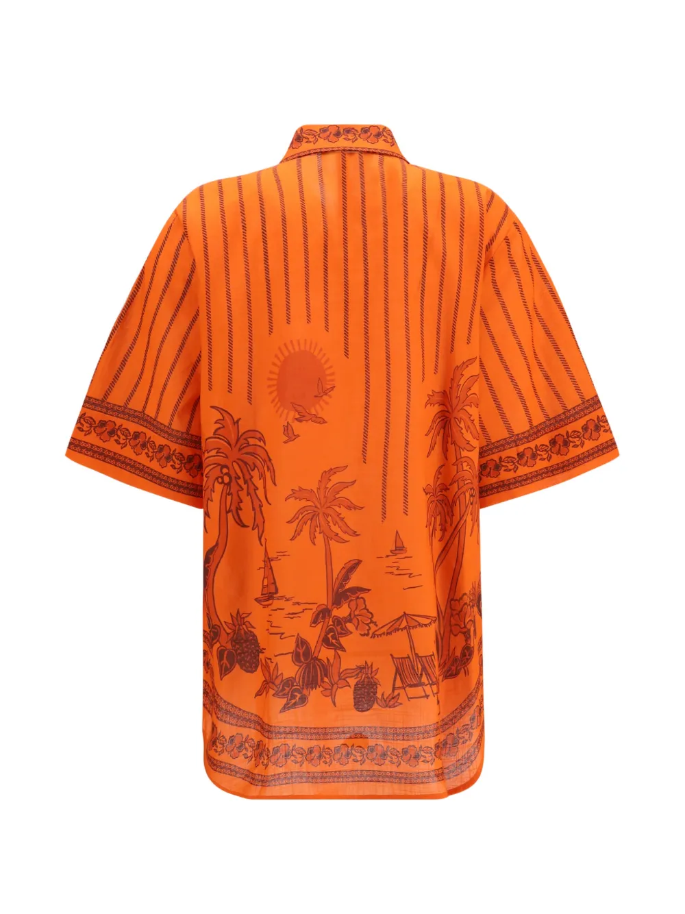 ALEMAIS Boathouse blouse Oranje