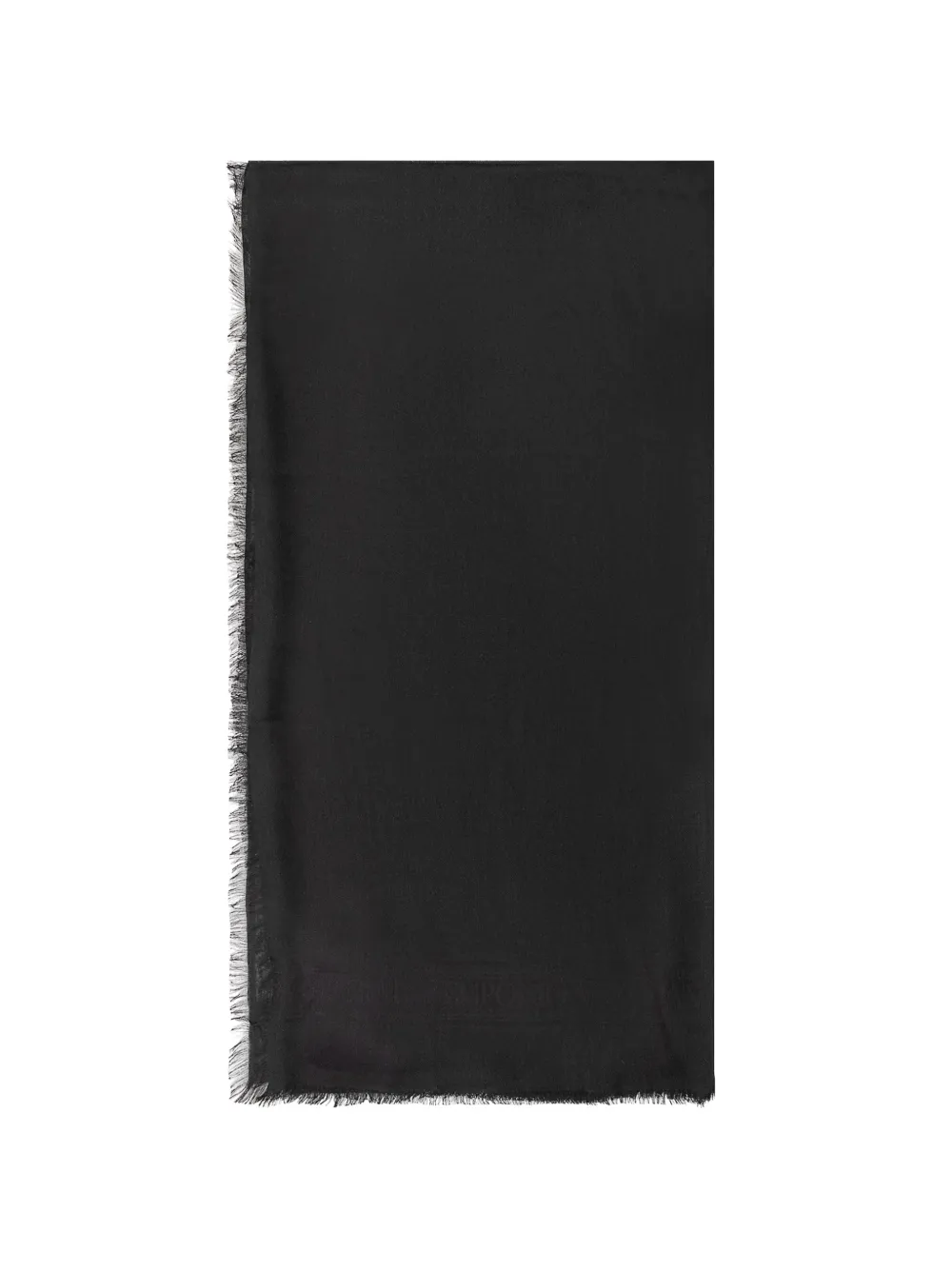 Emporio Armani modal-blend scarf with jacquard logo Signature Capsule - Schwarz