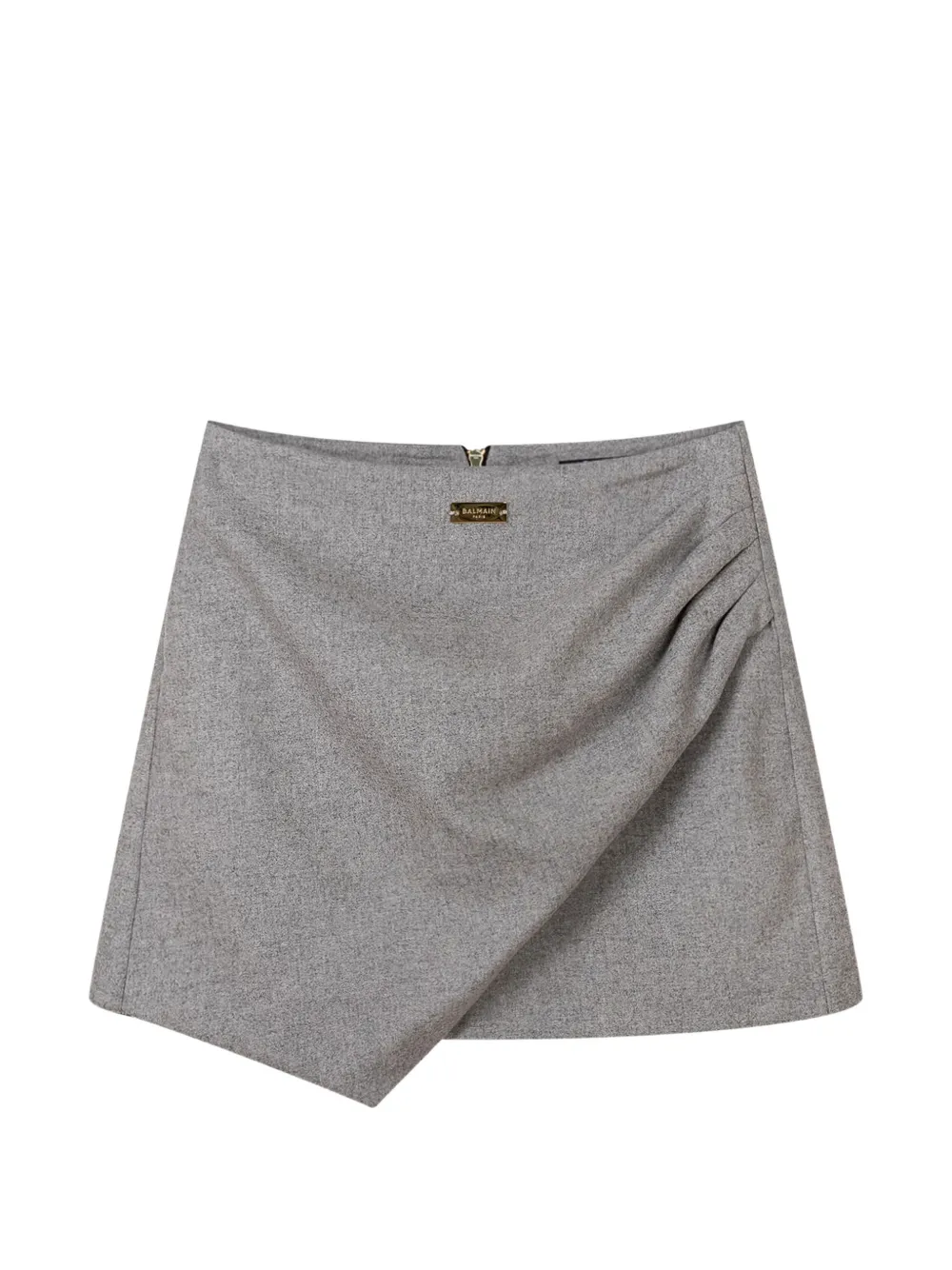 Balmain Kids draped-detail skorts - Grigio