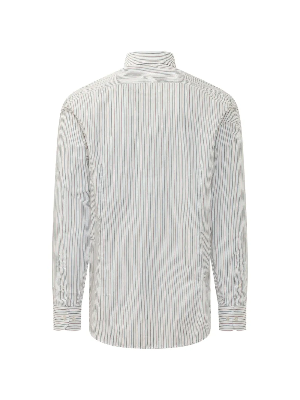 ETRO Roma gestreept overhemd met geborduurd logo Wit