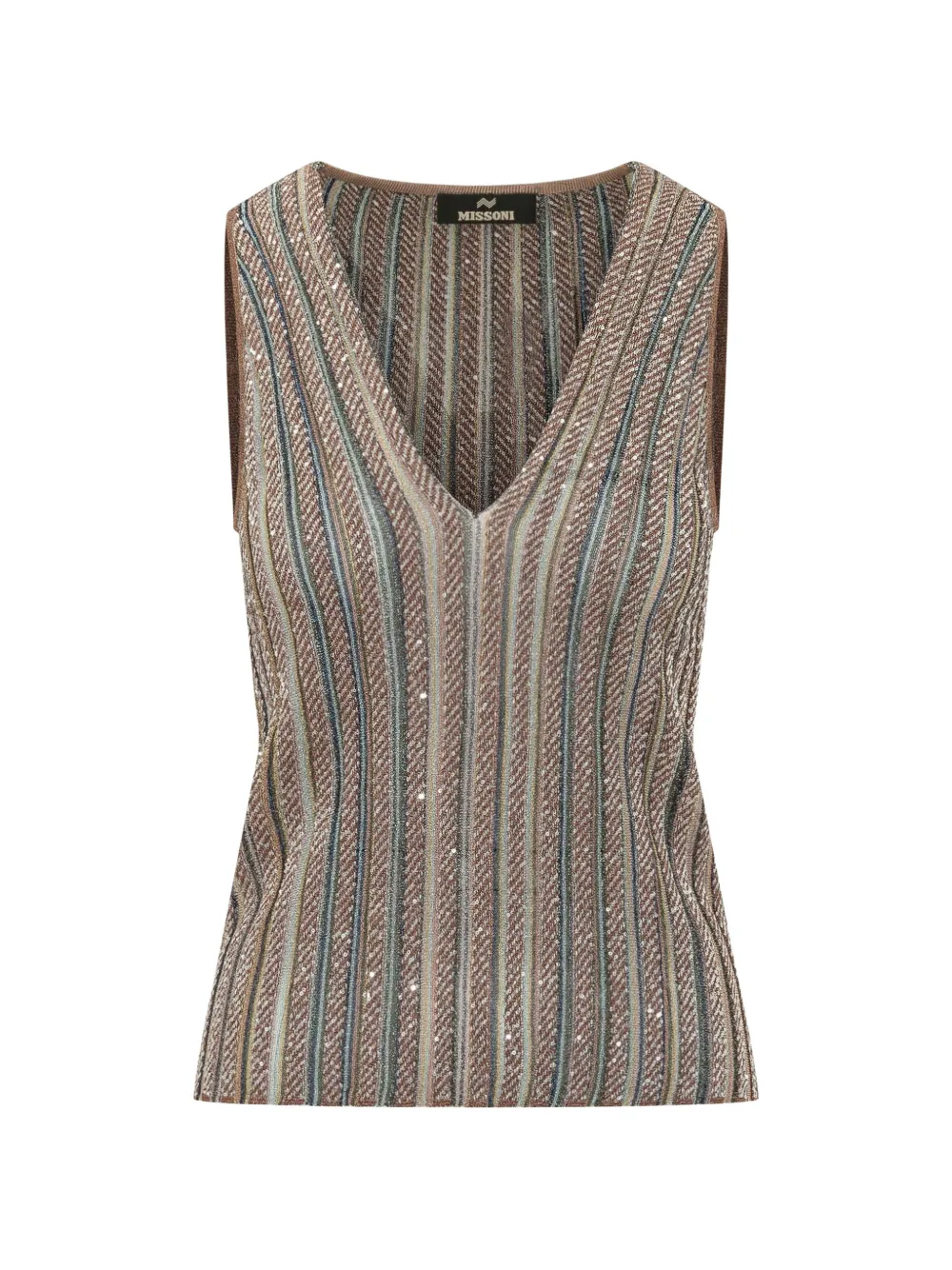 Missoni Sequin-embellished Top In Brown