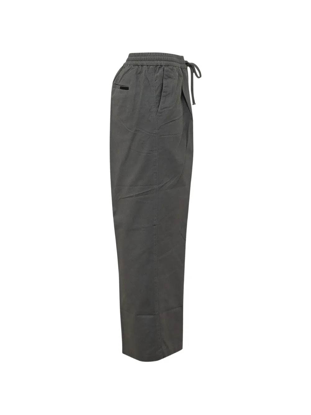 FEAR OF GOD ESSENTIALS Twill katoenen plooibroek met trekkoord Grijs