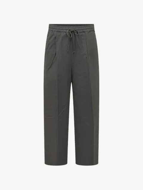 FEAR OF GOD ESSENTIALS cotton twill pleat front drawstring pants