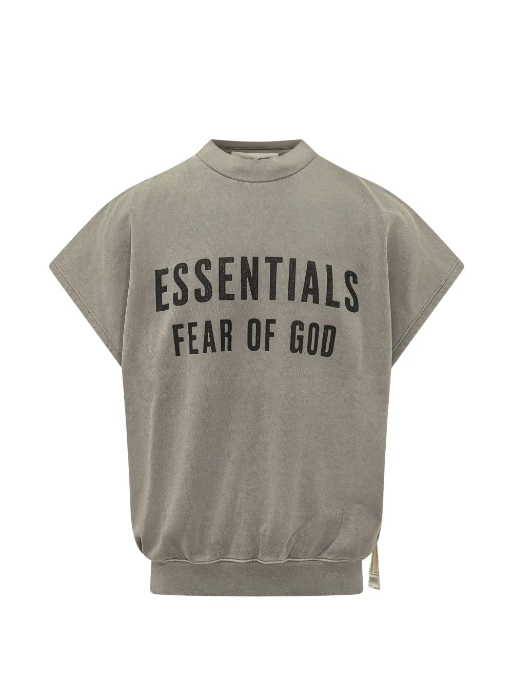 FEAR OF GOD ESSENTIALS Relaxed fleece cutoff sweatshirt - Grau