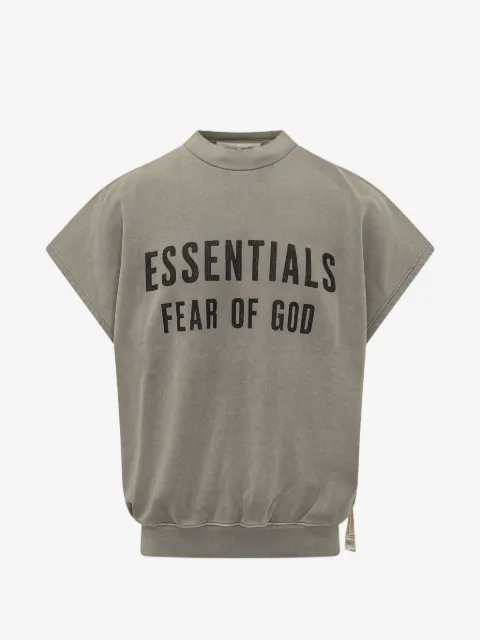 FEAR OF GOD ESSENTIALS Relaxed fleece cutoff sweatshirt