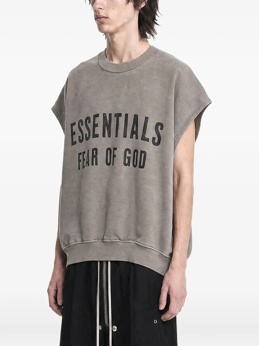 FEAR OF GOD ESSENTIALS Relaxed fleece sweater Grijs