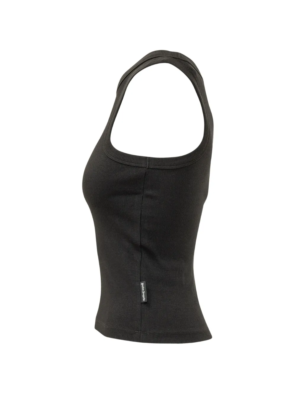 Palm Angels Geribbelde tanktop met logoprint Zwart