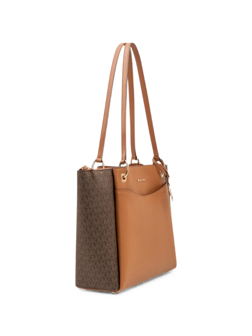 Michael Kors monogram-pattern leather tote bag Bruin