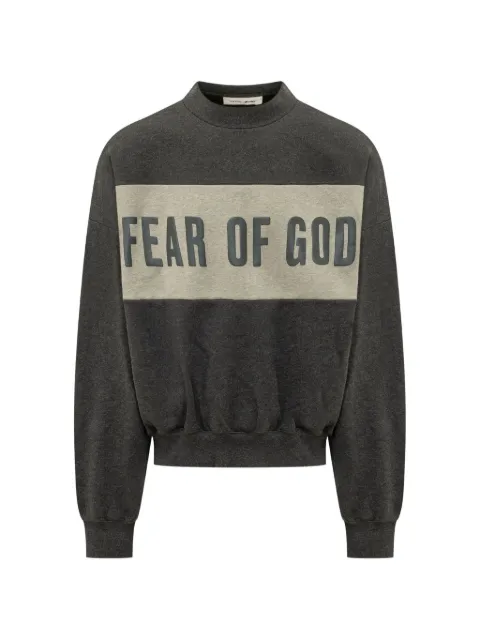 FEAR OF GOD ESSENTIALS cropped relaxed panelled sweatshirt