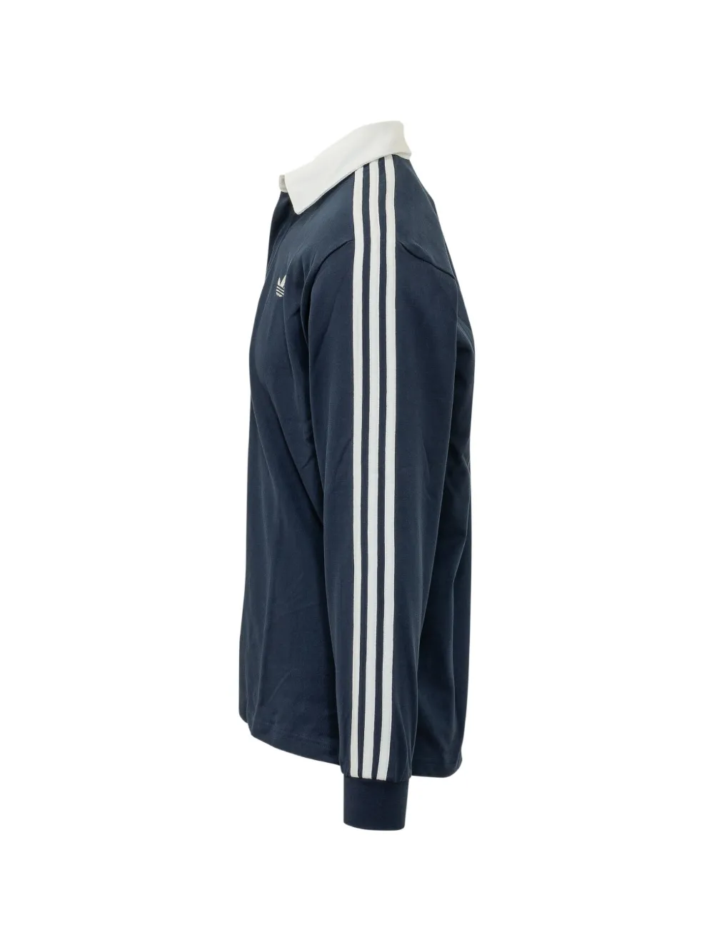 adidas 3-Stripes rugby poloshirt met lange mouwen Blauw