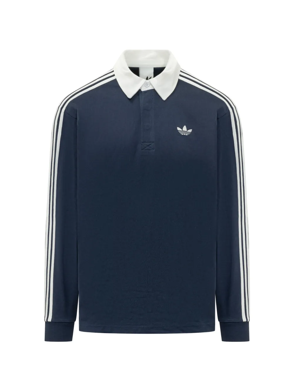 adidas 3-Stripes rugby long-sleeve polo - Blu