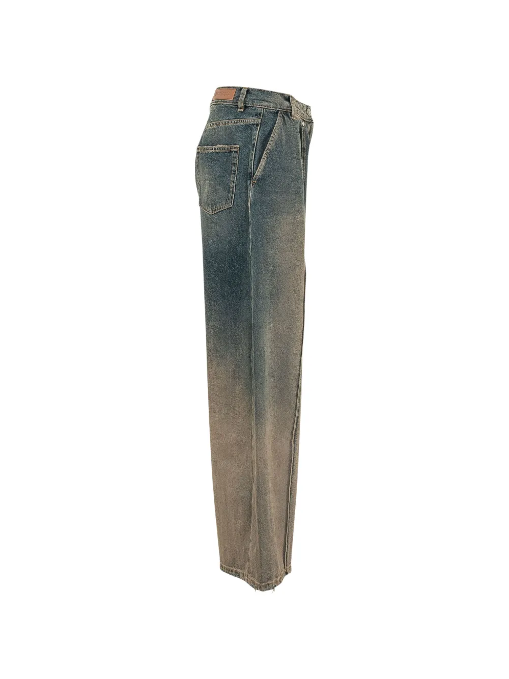 Palm Angels Jeans met wijde pijpen Blauw