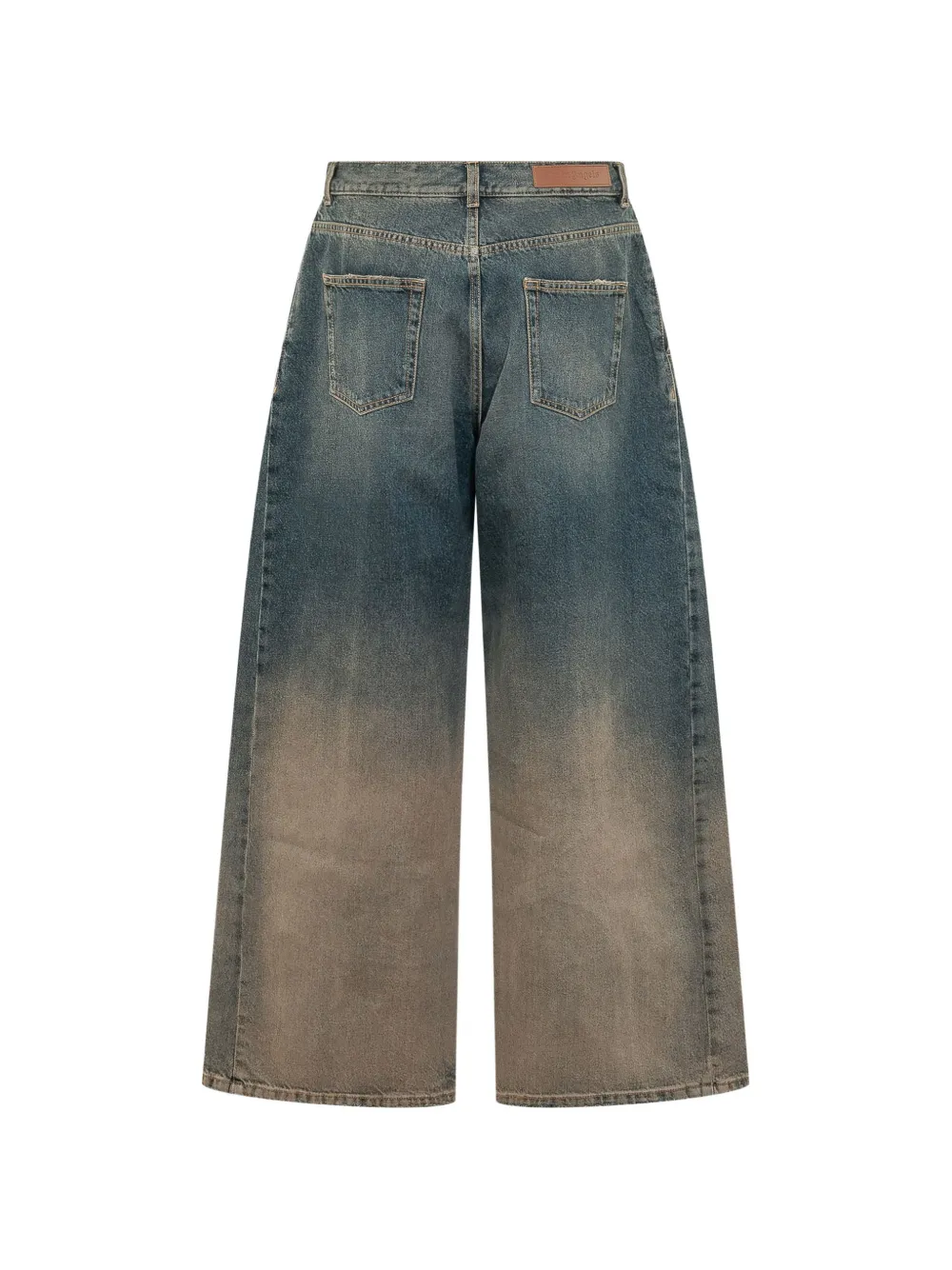 Palm Angels Jeans met wijde pijpen Blauw