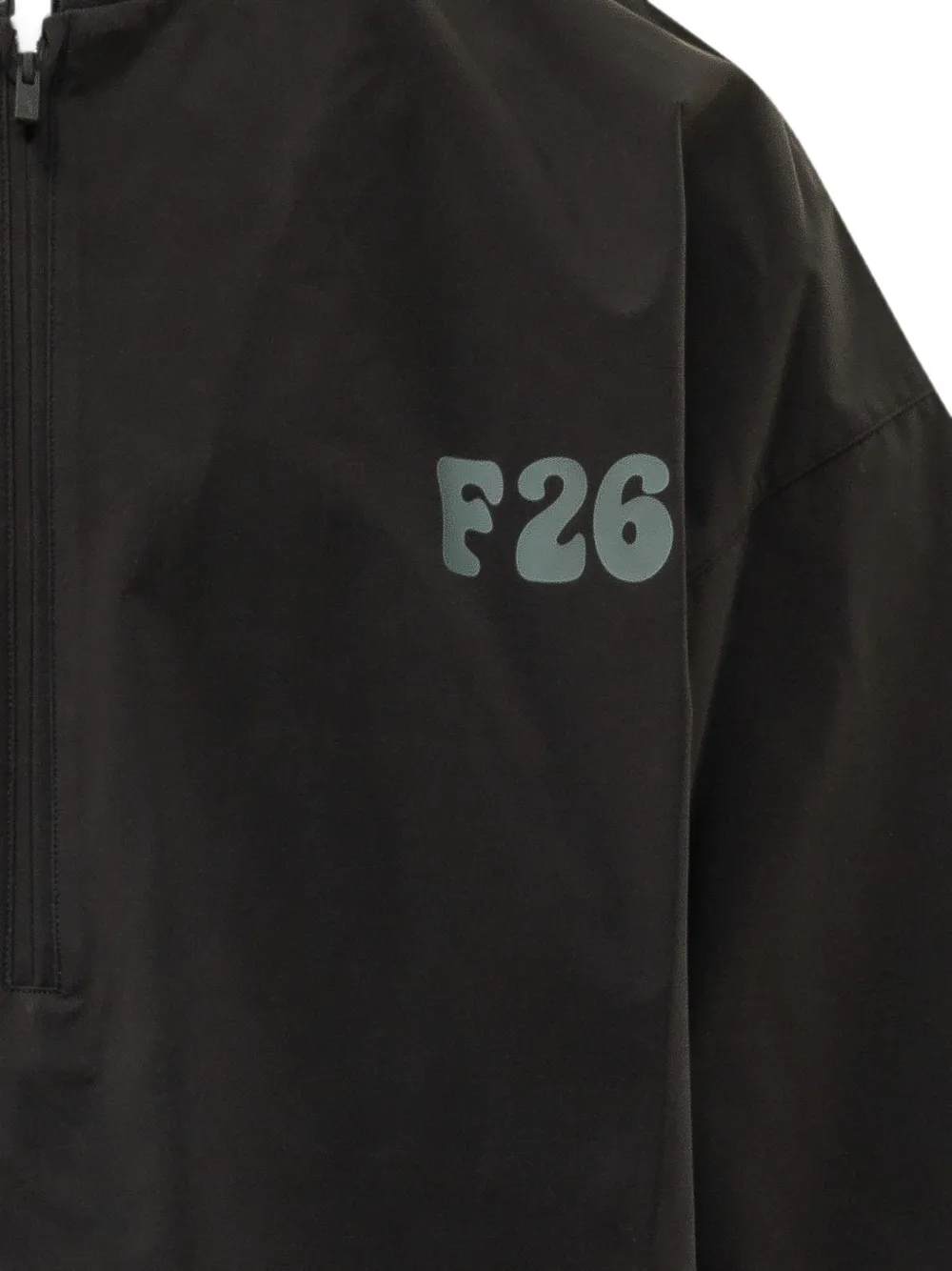FEAR OF GOD ESSENTIALS Honkbalshirt met halve rits Zwart