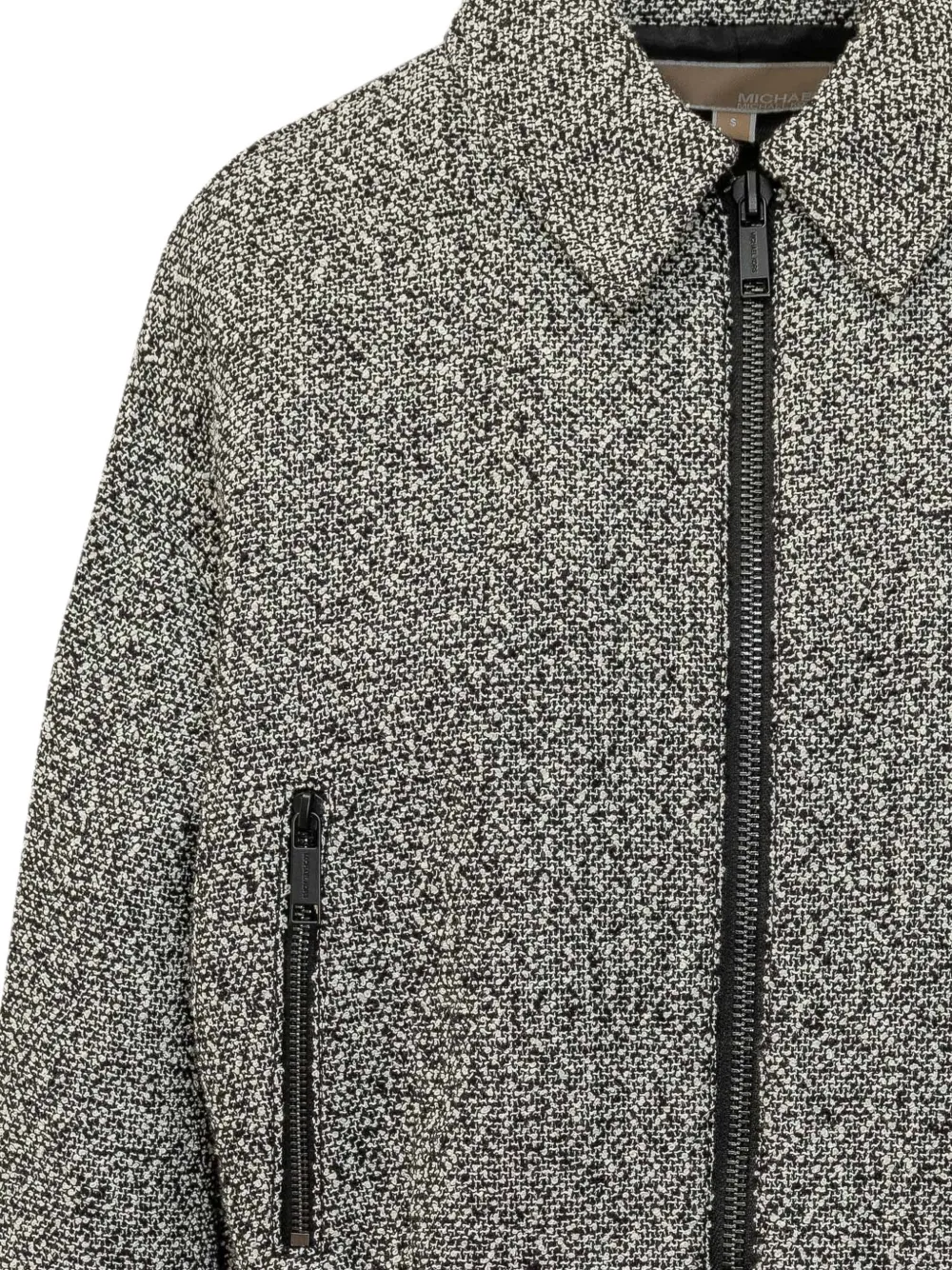 Michael Kors cotton blend tweed jacket Grijs