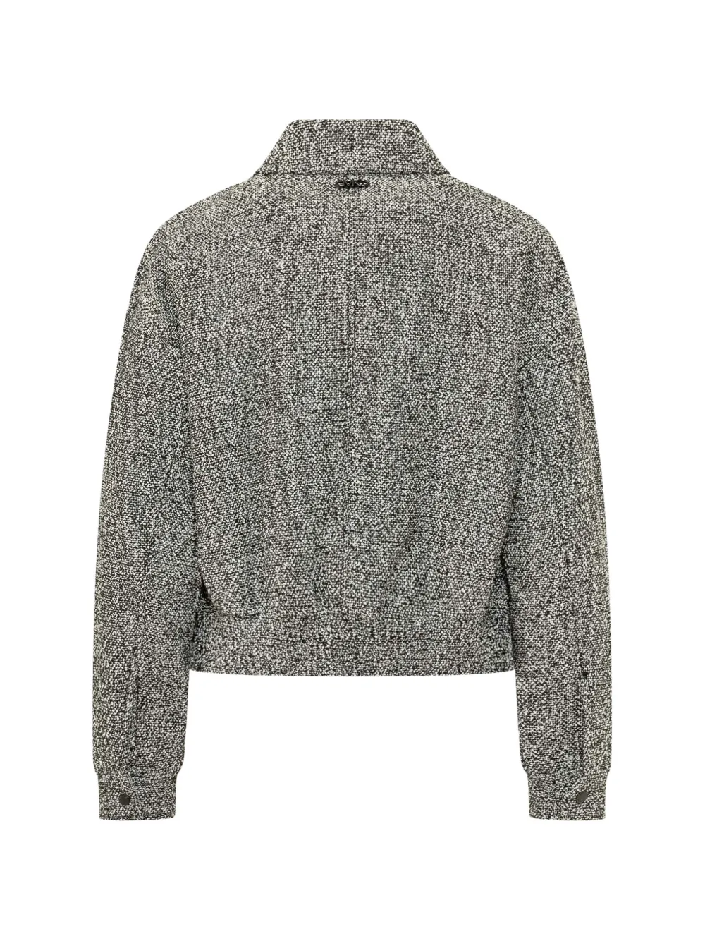 Michael Kors cotton blend tweed jacket Grijs