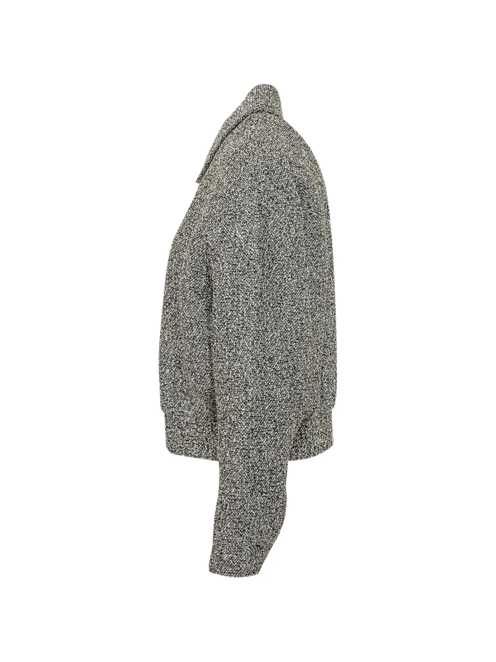 Michael Kors cotton blend tweed jacket Grijs