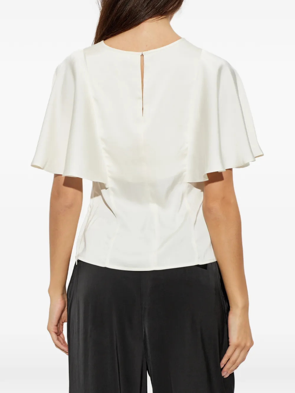 Michael Kors Top met capemouwen Beige