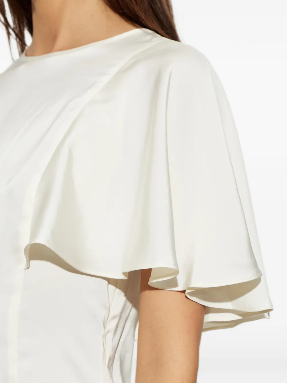 Michael Kors Top met capemouwen Beige