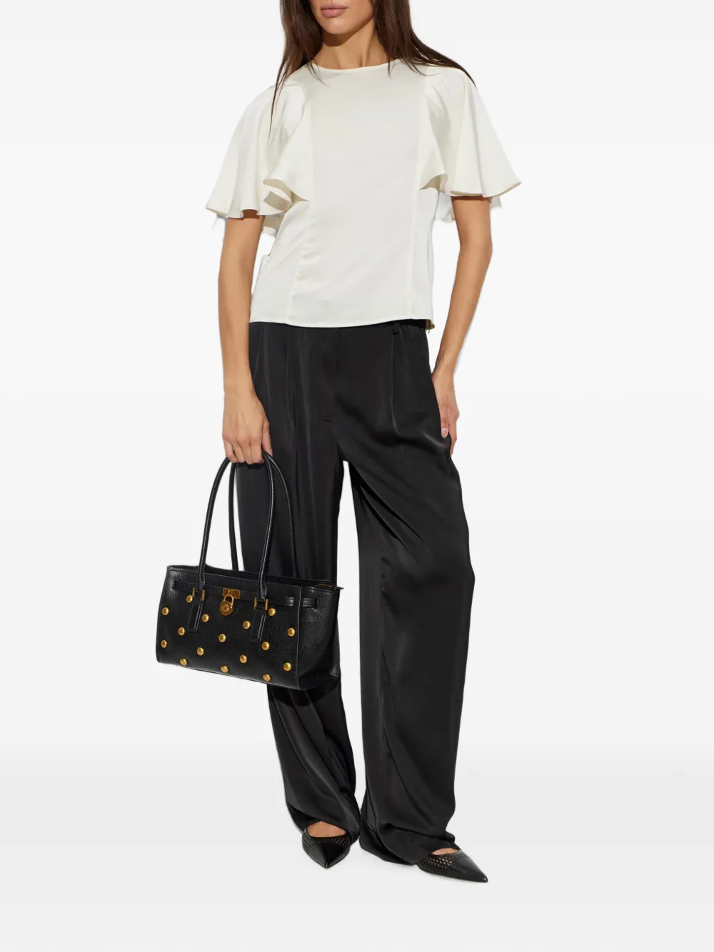 Michael Kors Top met capemouwen Beige