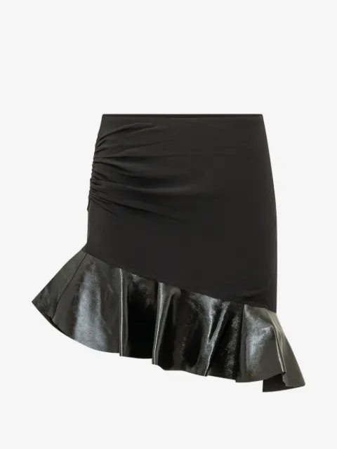 IRO Faadela ruched ruffled mini skirt