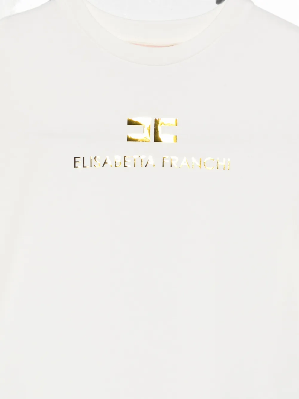 Elisabetta Franchi La Mia Bambina T-shirt met logoprint Wit